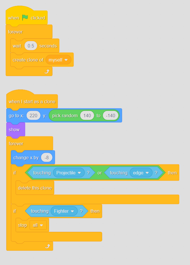 Missile logic code