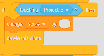 increasing the score variable